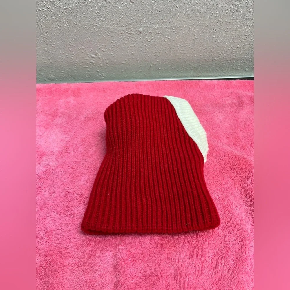 Red and White Dog Christmas Hat